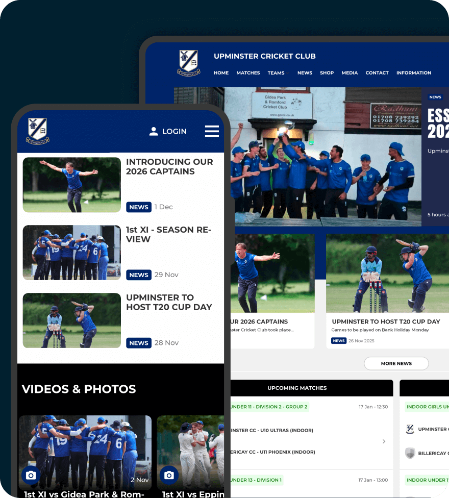 Club membership and registration features